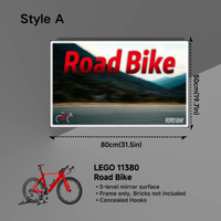 Wall Display Frame For LEGO Icons 11380 Road Bike