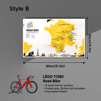 Wall Display Frame For LEGO Icons 11380 Road Bike