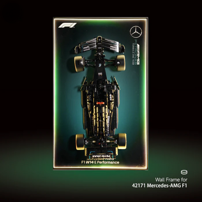 LED Wall Display Frame for LEGO® Technic F1 42171 Mercedes-AMG F1 Showcase
