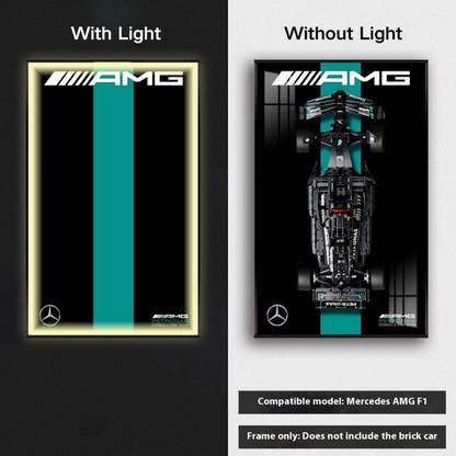 LED Wall Display Frame for LEGO® Technic F1 42171 Mercedes-AMG F1 Showcase