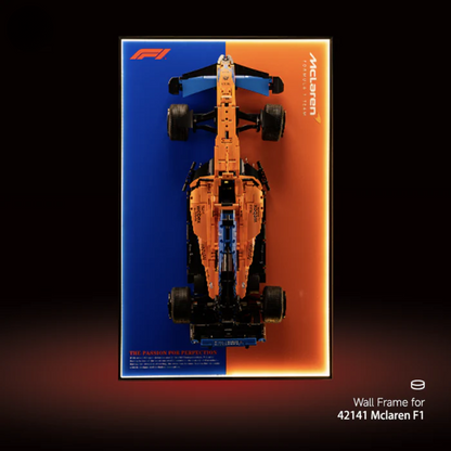 LED Wall Display Frame for LEGO® Technic McLaren F1 42141 Showcase