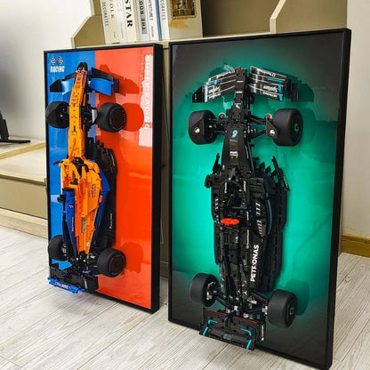 LED Wall Display Frame for LEGO® McLaren F1 42141 - USB Lighted Car Model Showcase Case - EdgeFollow