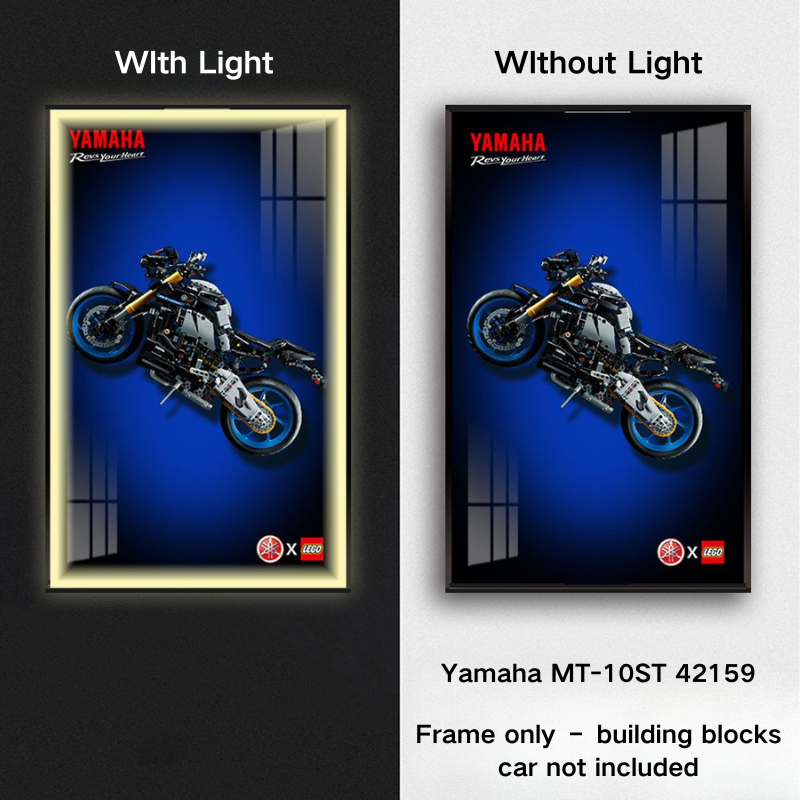 Display Frame for LEGO® TECHNIC™ Yamaha MT-10 SP 42159 - EdgeFollow