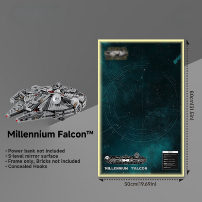 Display frame for LEGO® STAR WARS™ 75257 Millennium Falcon™