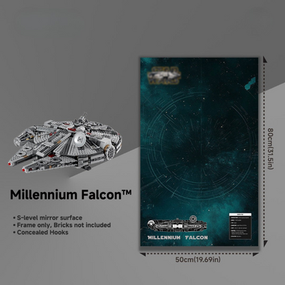 Display frame for LEGO® STAR WARS™ 75257 Millennium Falcon™