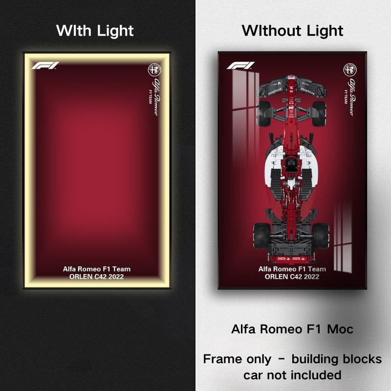Car Display frame for CaDA Alfa Romeo Formula 1 C64005W MOC Technical Car - EdgeFollow