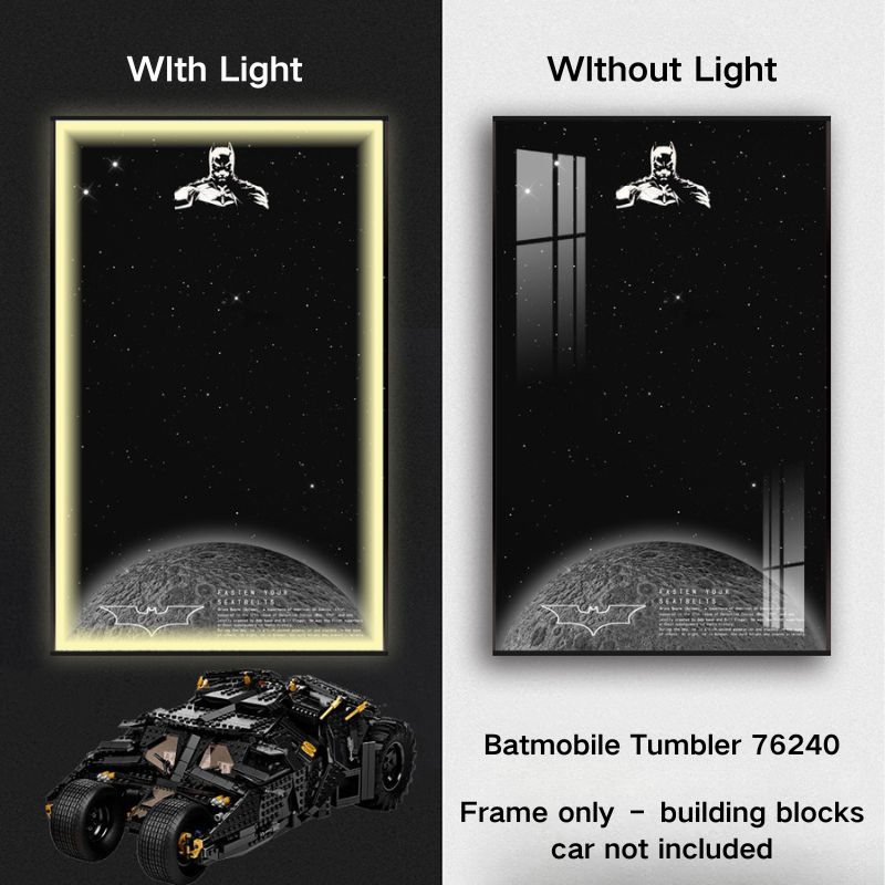 Display Frame for LEGO® TECHNIC™ Batmobile Tumbler 76240 - EdgeFollow