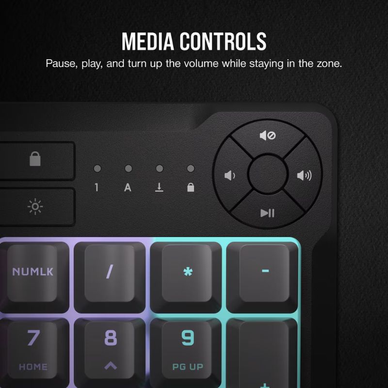 Corsair K55 CORE RGB Wired Membrane Gaming Keyboard - EdgeFollow