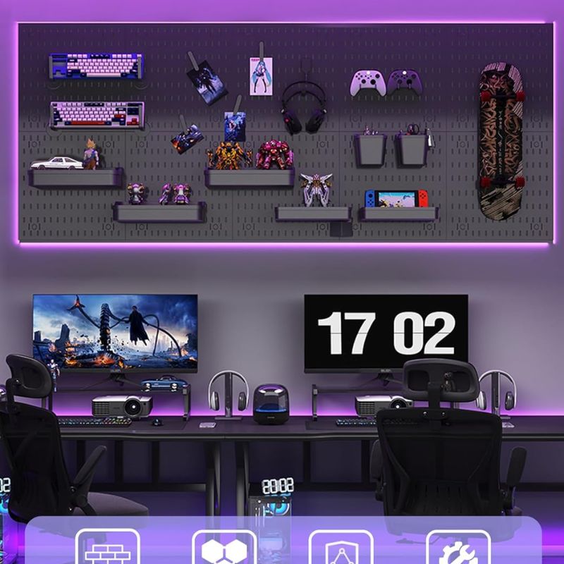 Revamp Your Space With A Versatile Pegboard Kit Gaming Setup - EdgeFollow