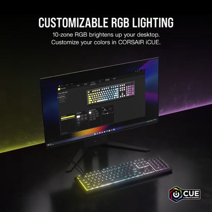 Corsair K55 CORE RGB Wired Membrane Gaming Keyboard - EdgeFollow