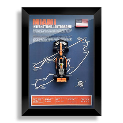 1:43 McLaren MCL60 F1 Car Model - Framed Display | Lando Norris #4 Oscar Piastri | Various Tracks | Formula 1 gift - EdgeFollow