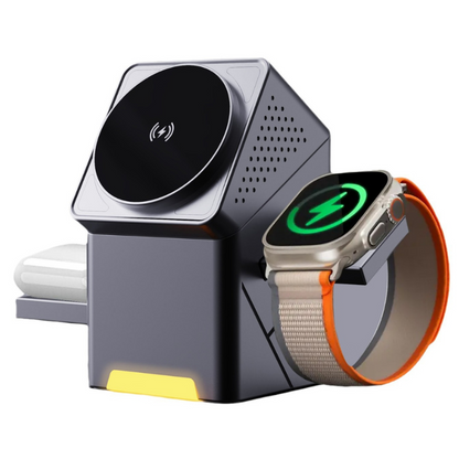 3 in 1 Qi2 Wireless Charging Station for Apple MagSafe Charger Stand - EdgeFollow