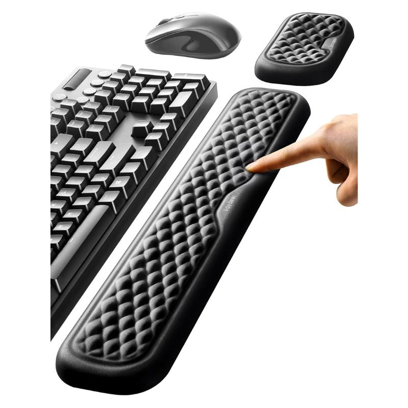 VAYDEER Keyboard and Mouse Wrist Rest Pad Set - EdgeFollow