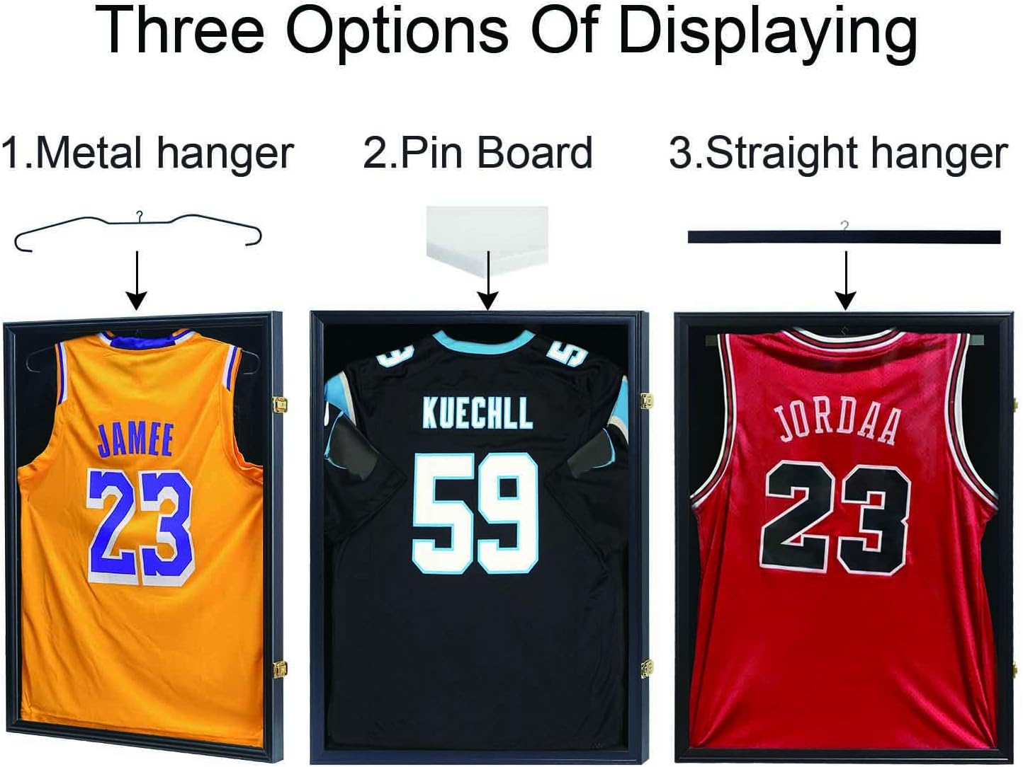 Jersey Display Frame Case Lockable, Large Sport Jersey Shadow Box - EdgeFollow