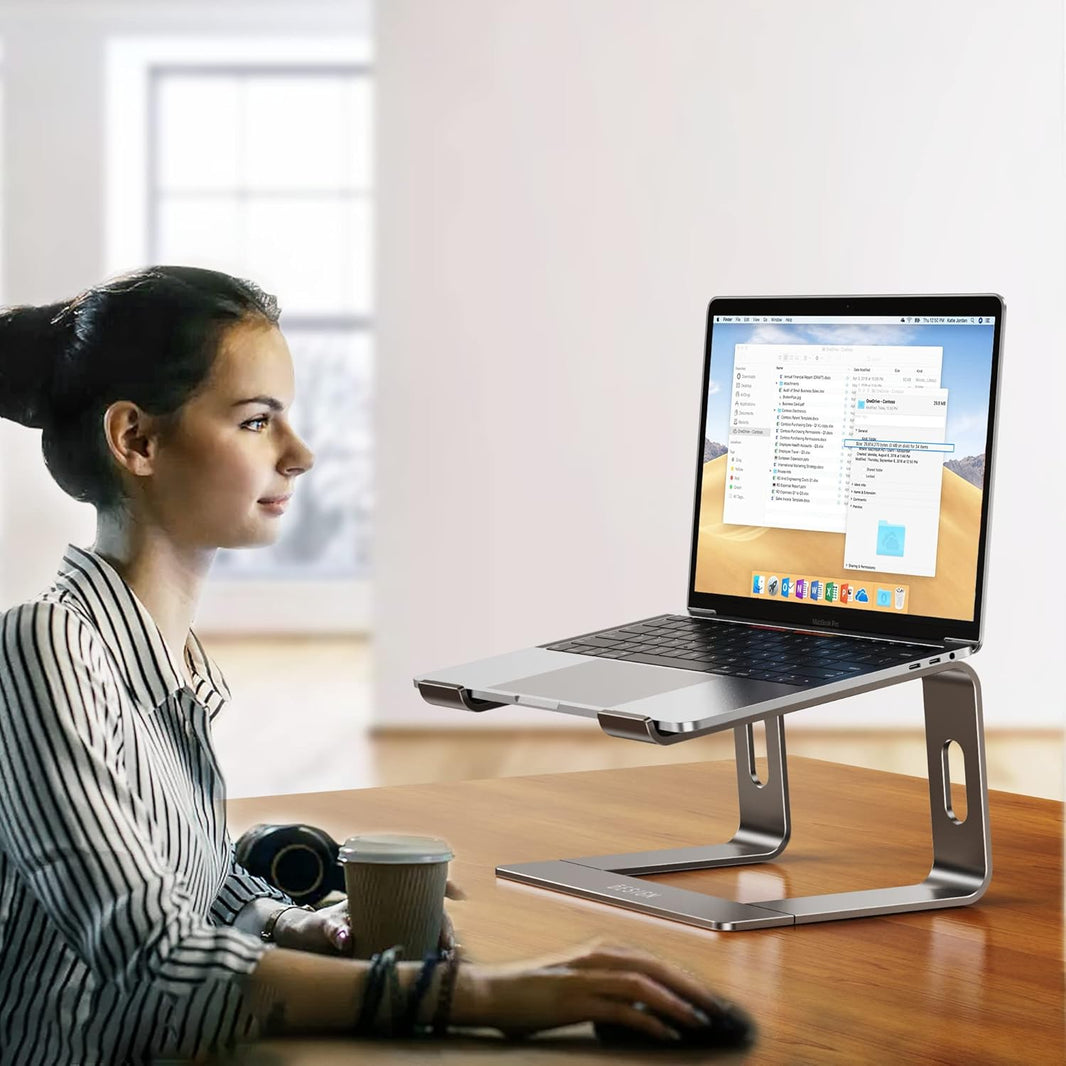Aluminum Laptop Stand Gaming Desktop Setup - EdgeFollow