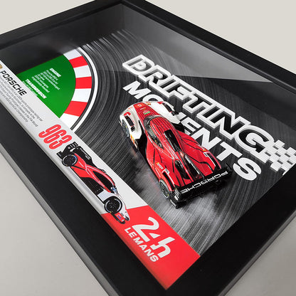 Mercedes-AMG & Porsche Drift Car Models – Le Mans 3D LED Frame Display