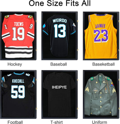 Jersey Display Frame Case Lockable, Large Sport Jersey Shadow Box - EdgeFollow