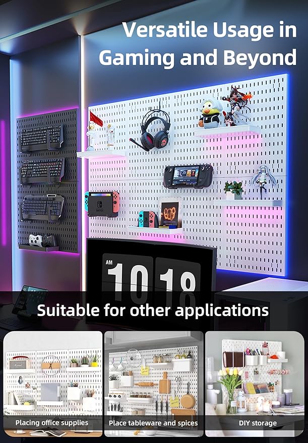Revamp Your Space With A Versatile Pegboard Kit Gaming Setup - EdgeFollow
