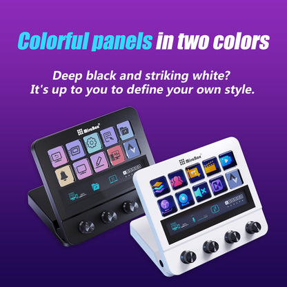 MiraBox N4 Stream Deck Studio Controller with Customisable Touch Strip Dials and LCD Keys - EdgeFollow