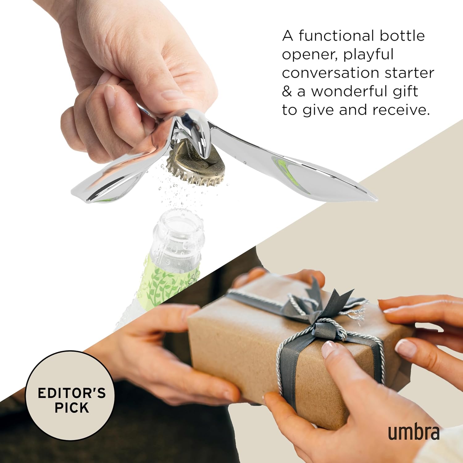 Tipsy Bottle Opener, Chrome Artistic Flying Bird Sculpture Gaming Setup Boy Gift - EdgeFollow