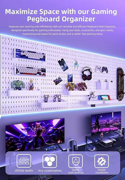 Revamp Your Space With A Versatile Pegboard Kit Gaming Setup - EdgeFollow