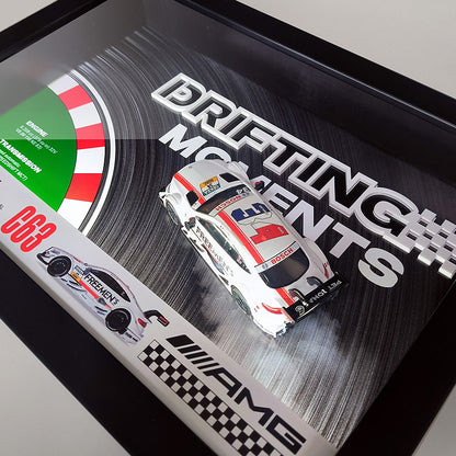 Mercedes-AMG & Porsche Drift Car Models – Le Mans 3D LED Frame Display
