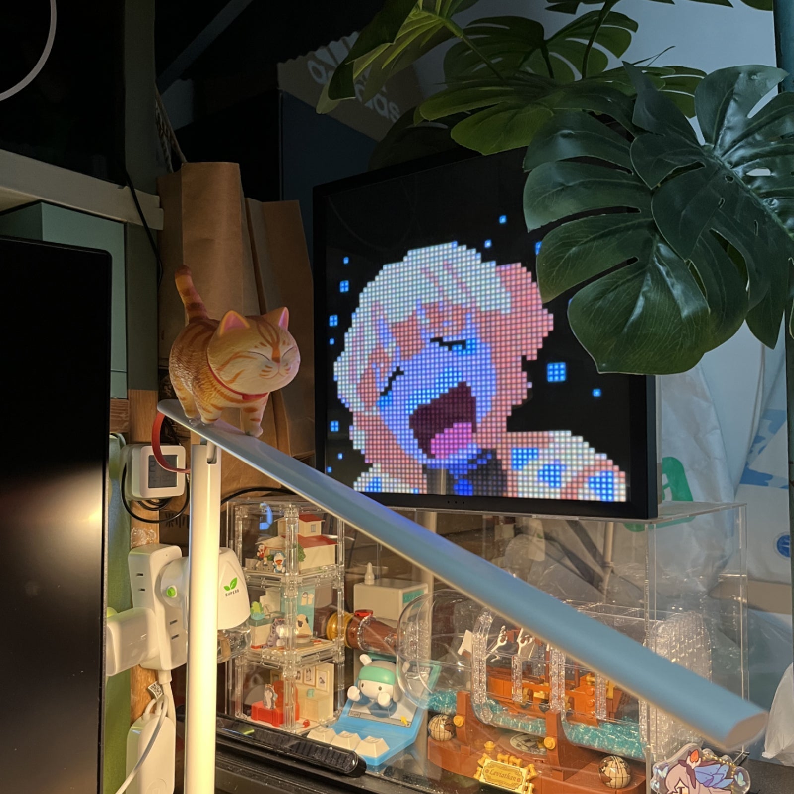 その他 Divoom Pixoo 64 Pixel Art LED Display Divoom Pixoo-64 | WiFi Pixel Cloud Digital Frame | 64 X 64