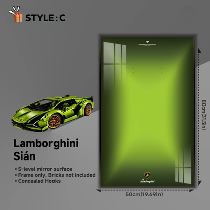 LED Wall Display Frame for LEGO® Technic F1 42115 Lamborghini Sián FKP 37