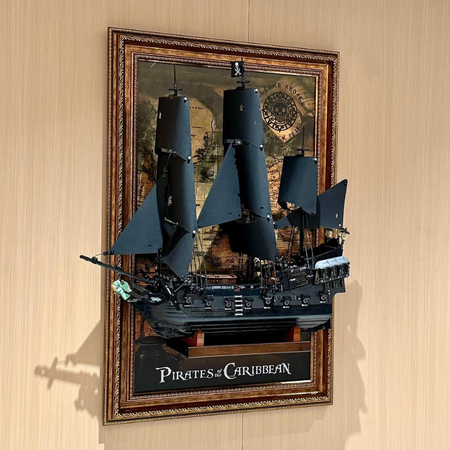 Display Frame for LEGO® ICONS 10365 Captain Jack Sparrow's Pirate Ship