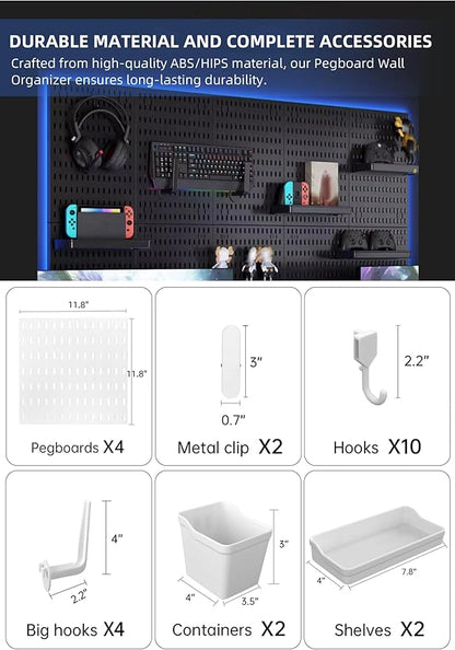 Revamp Your Space With A Versatile Pegboard Kit Gaming Setup - EdgeFollow