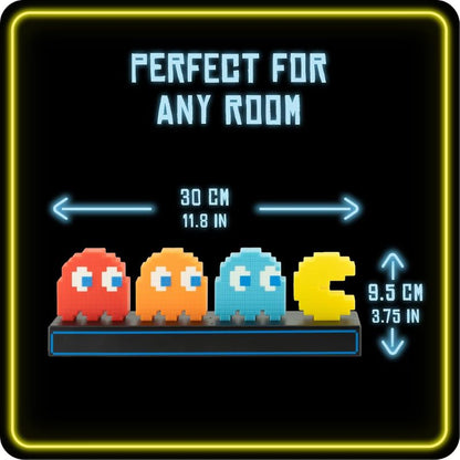 Paladone Pac Man and Ghosts Light 3D Pixel Lamp LED Game Icon Night Light Boy Gift - EdgeFollow