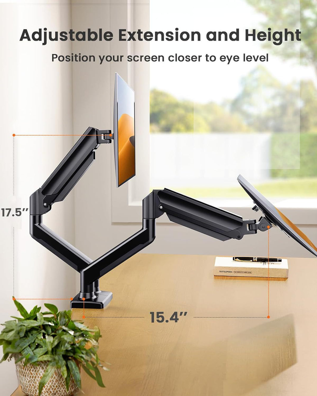 Dual Monitor 360° rotate Stand for Desk Gaming Setup - EdgeFollow