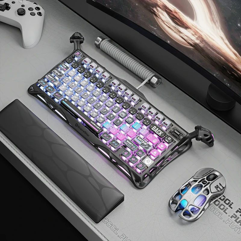 Gravastar Mercury K1 Pro 75% Wireless RGB Mechanical Gaming Keyboard Boy Gift - EdgeFollow