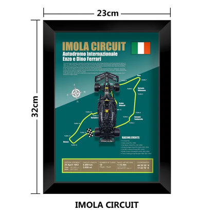 F1 Frame - Mercedes Benz W14 - Lewis Hamilton #44 | Various Tracks | Formula 1 gift (With Car) - EdgeFollow