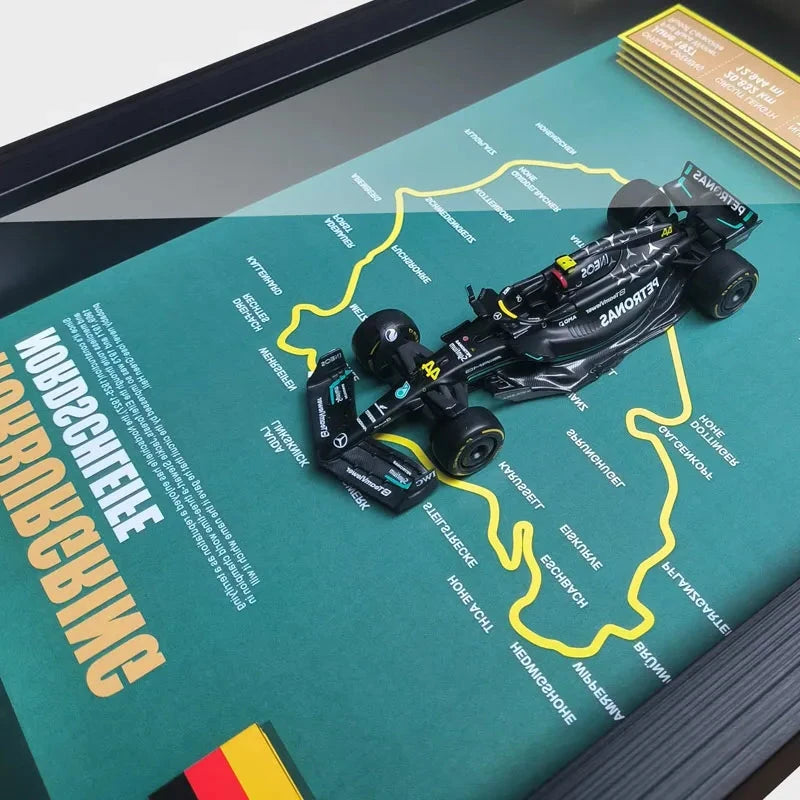F1 Frame - Mercedes Benz W14 - Lewis Hamilton #44 | Various Tracks | Formula 1 gift (With Car) - EdgeFollow