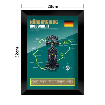 F1 Frame - Mercedes Benz W14 - Lewis Hamilton #44 | Various Tracks | Formula 1 gift (With Car) - EdgeFollow