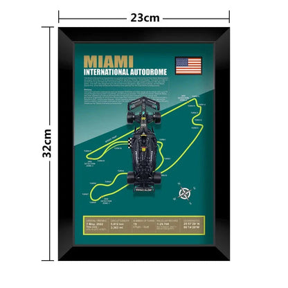 F1 Frame - Mercedes Benz W14 - Lewis Hamilton #44 | Various Tracks | Formula 1 gift (With Car) - EdgeFollow