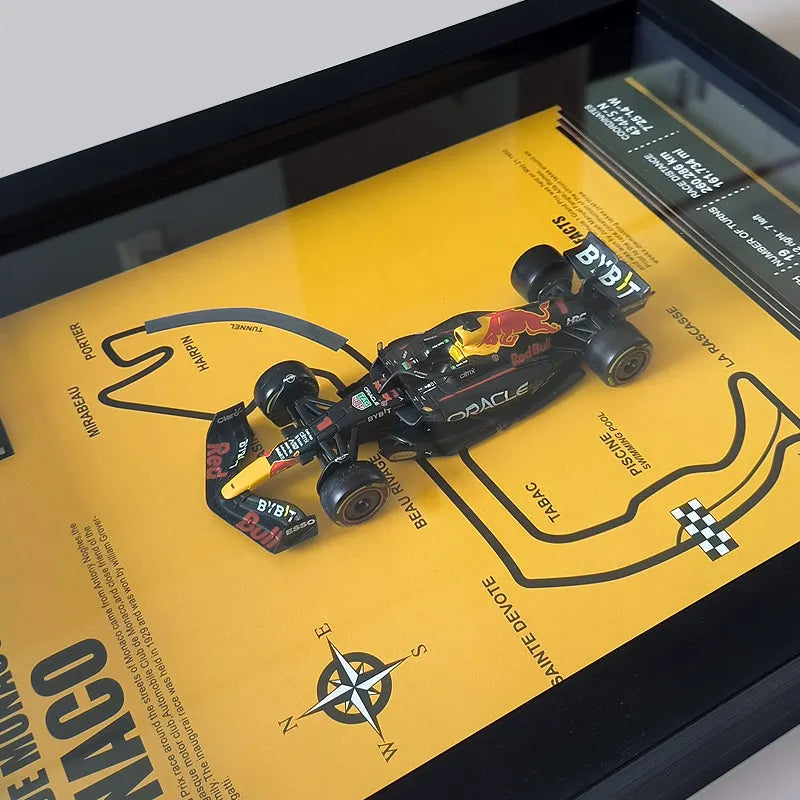 F1 Frame - Red Bull RB20 - Max Verstappen #1 | Various Tracks | Formula 1 gift (With Car) - EdgeFollow