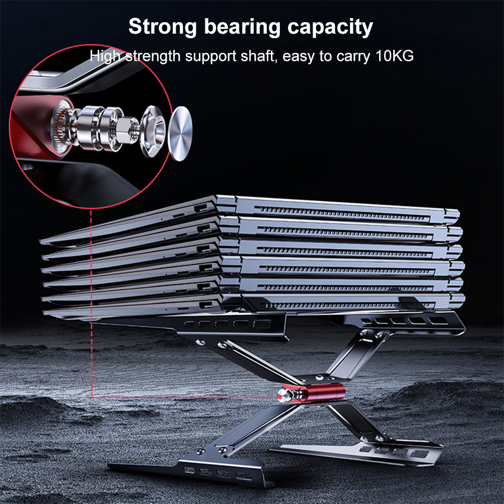 Laptop Stand Adjustable Laptop Holder Riser Carbon Steel Portable Notebook Stand - EdgeFollow