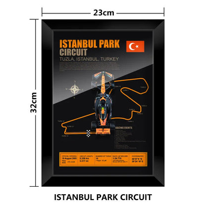 F1 Frame - McLaren MCL38 - Lando Norris #4 | Various Tracks | Formula 1 gift (With Car) - EdgeFollow