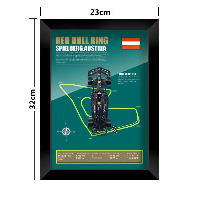 F1 Frame - Mercedes Benz W14 - Lewis Hamilton #44 | Various Tracks | Formula 1 gift (With Car) - EdgeFollow