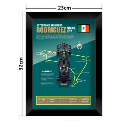 F1 Frame - Mercedes Benz W14 - Lewis Hamilton #44 | Various Tracks | Formula 1 gift (With Car) - EdgeFollow