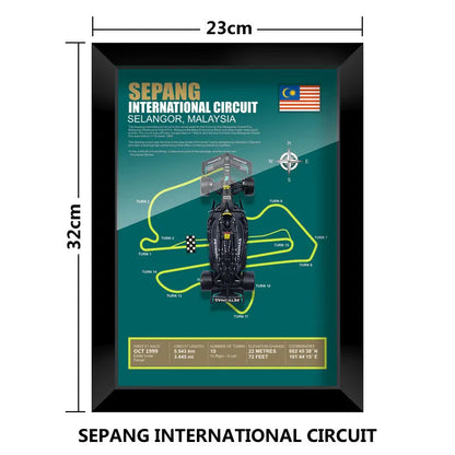 F1 Frame - Mercedes Benz W14 - Lewis Hamilton #44 | Various Tracks | Formula 1 gift (With Car) - EdgeFollow