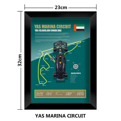 F1 Frame - Mercedes Benz W14 - Lewis Hamilton #44 | Various Tracks | Formula 1 gift (With Car) - EdgeFollow