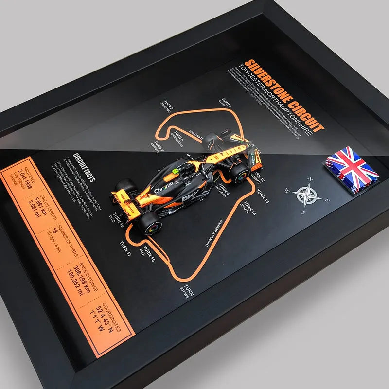 F1 Frame - McLaren MCL38 - Lando Norris #4 | Various Tracks | Formula 1 gift (With Car) - EdgeFollow