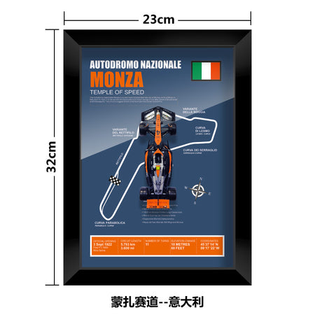 1:43 McLaren MCL60 F1 Car Model - Framed Display | Lando Norris #4 Oscar Piastri | Various Tracks | Formula 1 gift - EdgeFollow