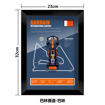 1:43 McLaren MCL60 F1 Car Model - Framed Display | Lando Norris #4 Oscar Piastri | Various Tracks | Formula 1 gift - EdgeFollow