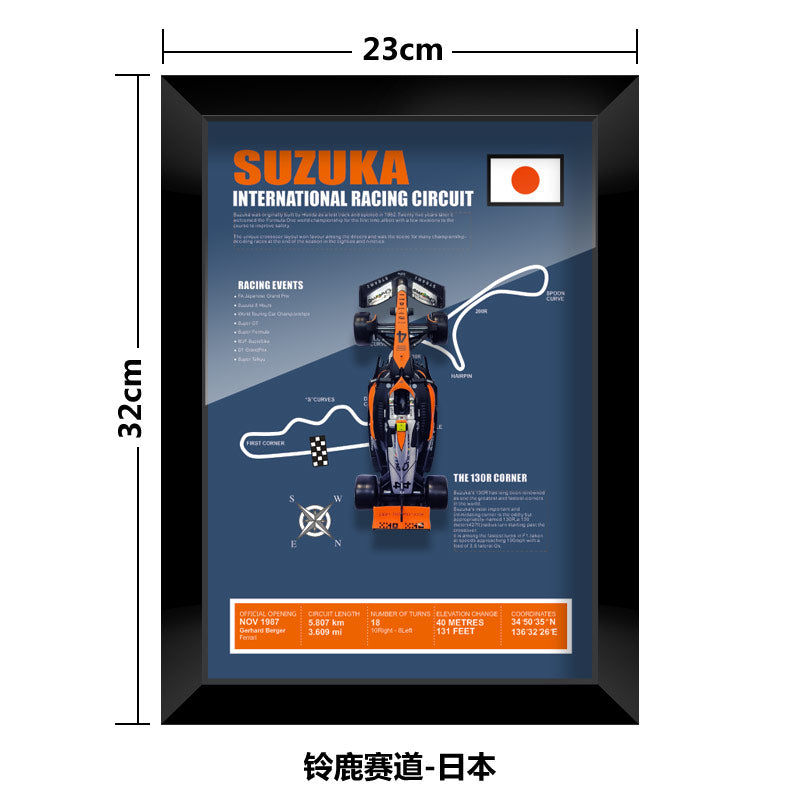 1:43 McLaren MCL60 F1 Car Model - Framed Display | Lando Norris #4 Oscar Piastri | Various Tracks | Formula 1 gift - EdgeFollow