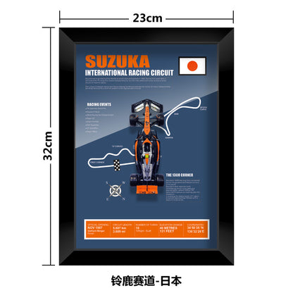 1:43 McLaren MCL60 F1 Car Model - Framed Display | Lando Norris #4 Oscar Piastri | Various Tracks | Formula 1 gift - EdgeFollow