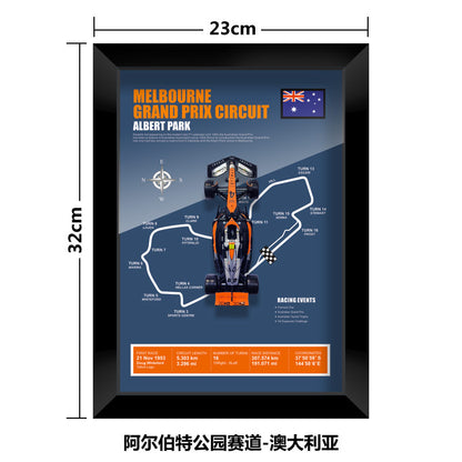 1:43 McLaren MCL60 F1 Car Model - Framed Display | Lando Norris #4 Oscar Piastri | Various Tracks | Formula 1 gift - EdgeFollow